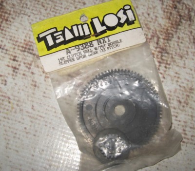 RC TEAM LOSI NXT SERIES 19T CLUTCH BELL AND 75 SPUR COMBO 9388 Black