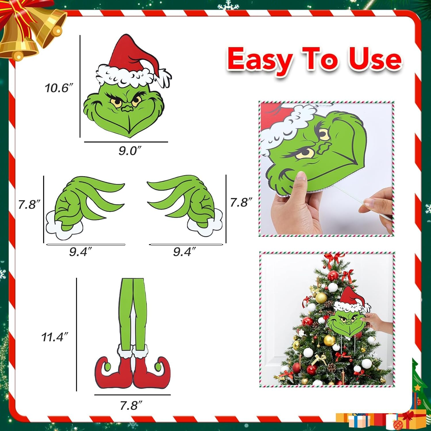 Large Christmas Tree Decorations Funny Christmas Tree Topper Ornament