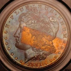1881 S Morgan Silver Dollar PCGS MS63 Crazy Double Sided Toner