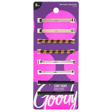 Goody Women's Classics Patterned Staytight Barrette, 8 Count