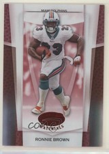 2007 Leaf Certified Materials Mirror Red 3/100 Ronnie Brown #79 6h5