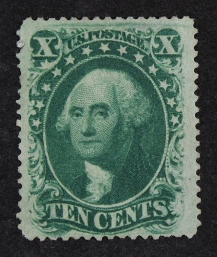 CKStamps: US Stamps Collection Scott#35 10c Washington Mint Small Part Gum