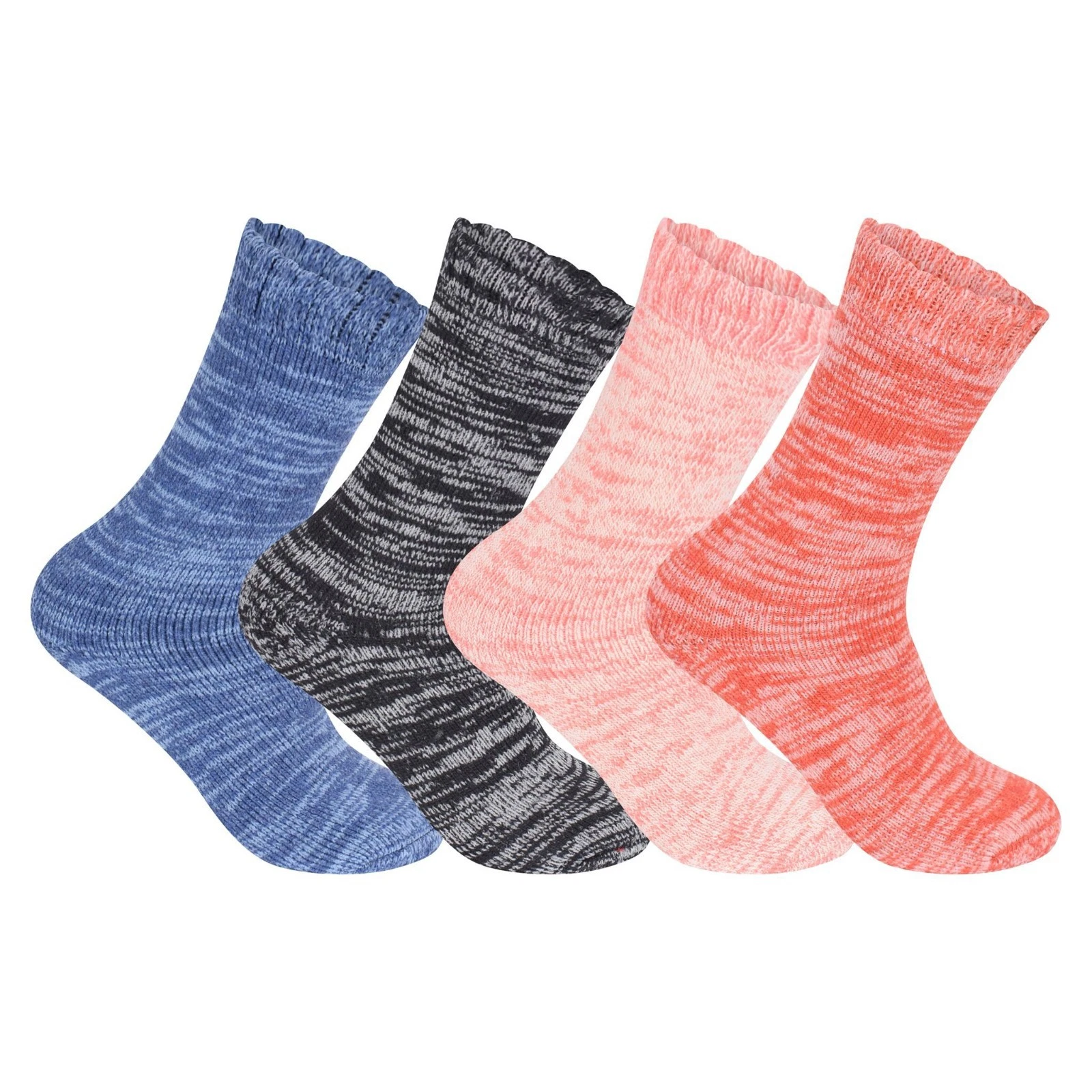 Ladies Merino Wool Socks 4/6/12 Pairs Warm Thick Boot Socks for Hiking, Walking