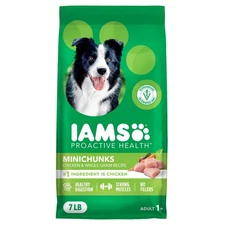 IAMS Proactive Health Adult Minichunks Dry Dog 7 Pound (Pack of 1), Chicken 