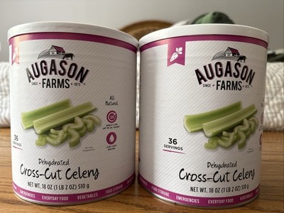 Augason Farms Dehydrated Cross Cut Celery - 1 LB 2oz #10 Can FREE SHIPPING
