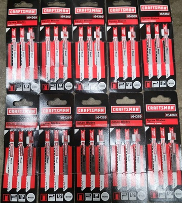 #ad 10 Craftsman 3pks Jigsaw Blades 964369 10TPI Wood 3 5 8quot; Swiss Made 30 Total $19.99