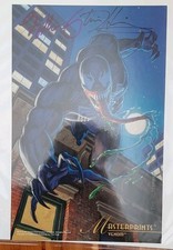 1994 Marvel Masterpieces Venom Masterprint Signed Hildebrandt Bros. w/ CoA Print