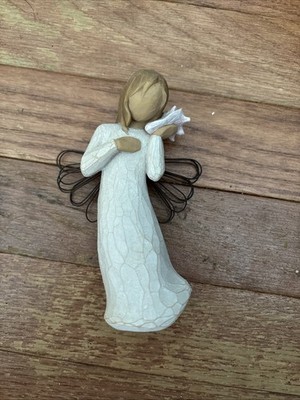 Willow Tree Demdaco Thinking of You Angel Girl With Shell 2004 Susan Lordi 5in.