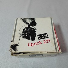 Vintage D.A.M Quick 221 S Spinning Fishing Reel Fast Speed West Berlin Germany