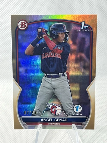 Angel Genao - 2023 Bowman 1st Edition #140 Gold Foil /50 1st Bowman
