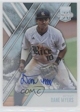 2017 Panini Elite Extra Edition Auto Dane Myers #195 Auto w5b