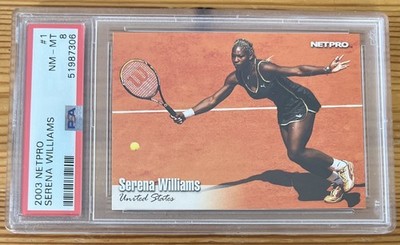 2003 Netpro Tennis #1 Serena Williams RC Rookie PSA 8 NM - Mint Tennis