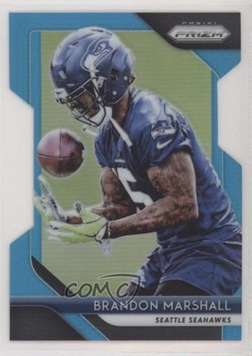 2018 Panini Prizm Light Blue Prizm 120/199 Brandon Marshall #23 eq1