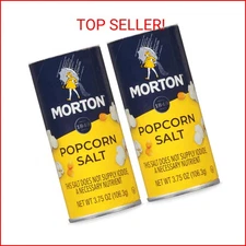 Morton popcorn salt 3.75-oz, Pack of 2