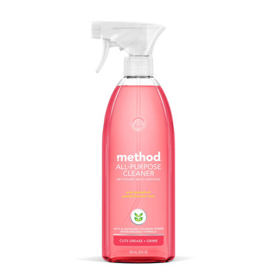 Method All-Purpose Cleaner, Pink Grapefruit Scent, 28 Ounce Spray