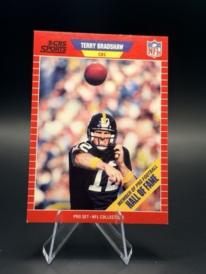 TERRY BRADSHAW 1989 PRO SET HALL OF FAME PITTSBURGH STEELERS #12