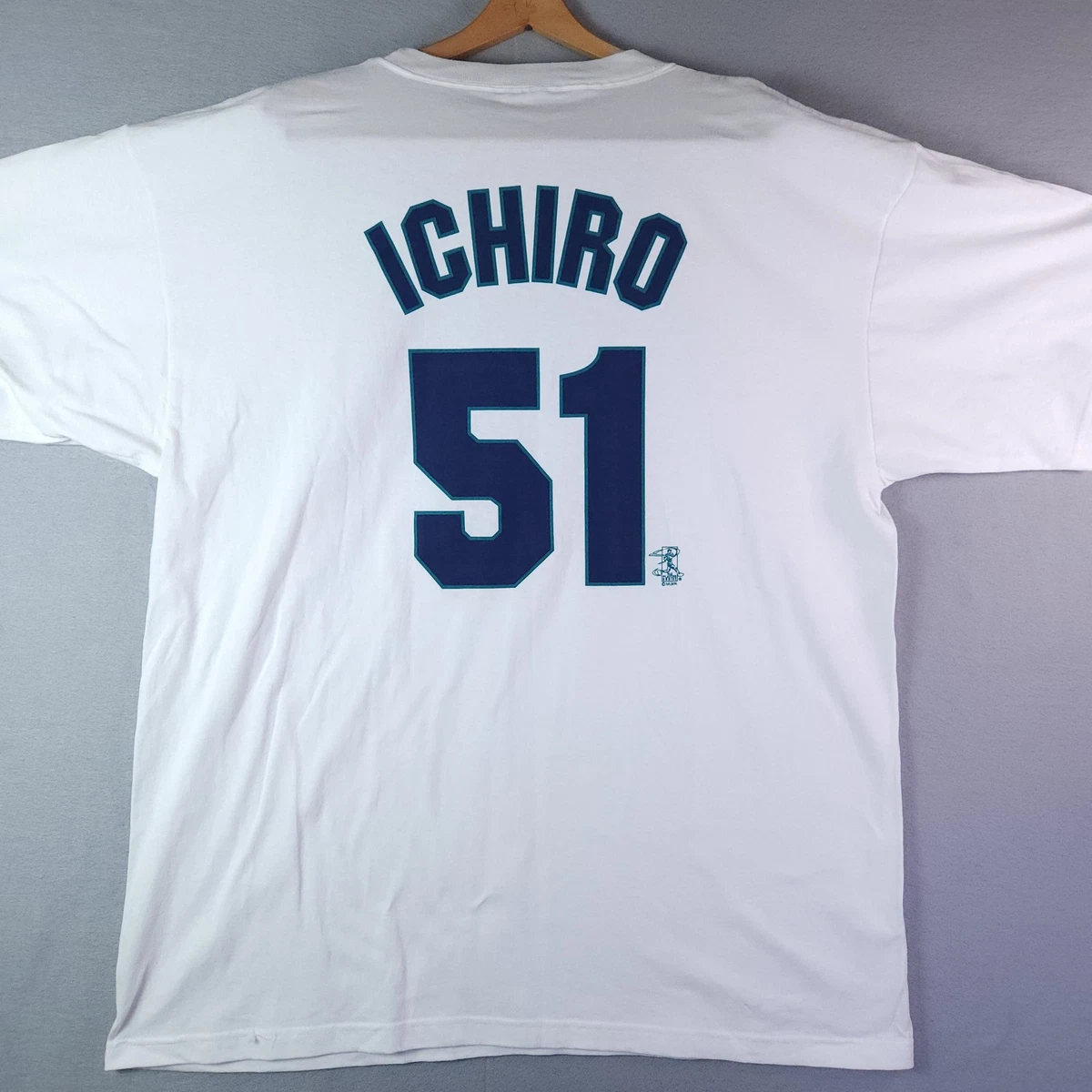 Maillot Vintage MLB Seattle Mariners Ichiro 51 - Majestic Blanc - Femme S - Occasion