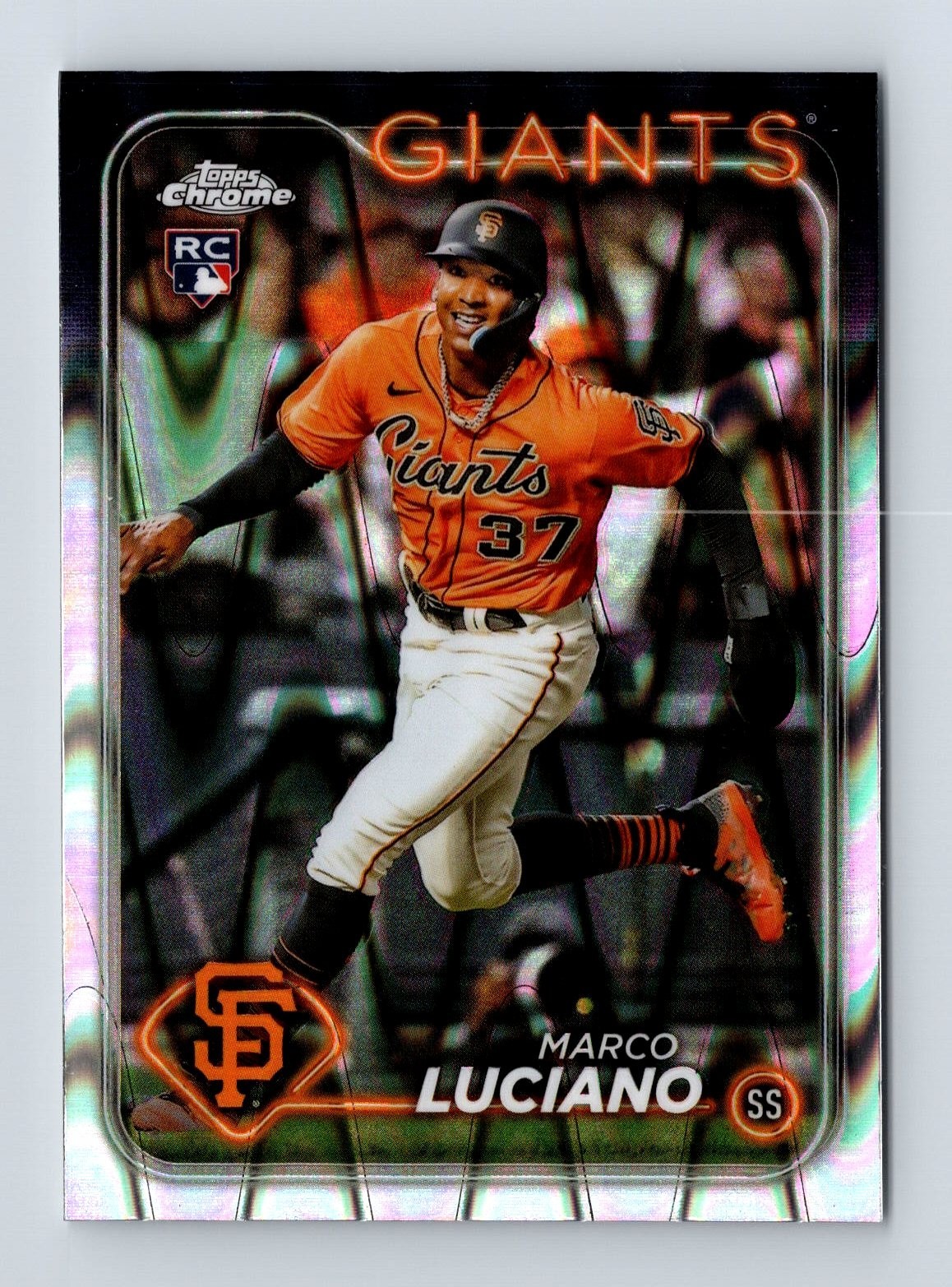2024 Topps Chrome - Marco Luciano #210 RayWave Refractor (RC)