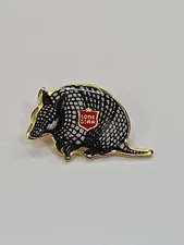Lone Star Armadillo Lapel Pin National Beer of Texas