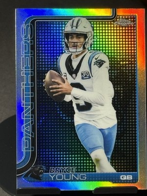 2025 Topps Chrome - Bryce Young #40 Lightboard Logo Refractor