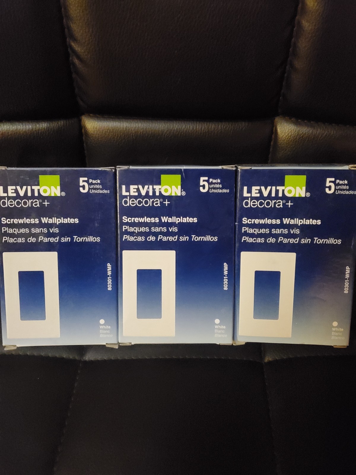 White 1 Gang , 3 Boxes Of 5
