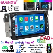 DAB+ Android 15 Carplay Autoradio Für VW Polo 9N Golf MK4 Passat B5 T5 GPS +KAM