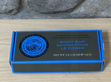 Crabtree Evelyn Men s INDIAN SANDALWOOD with CYPRESS 3 Body Bar Bath Soaps