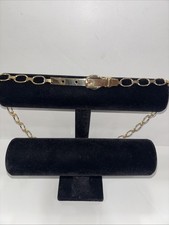 Vintage Chain Waste With Belt Buckle Belt 32 Inches Long Gold Tone