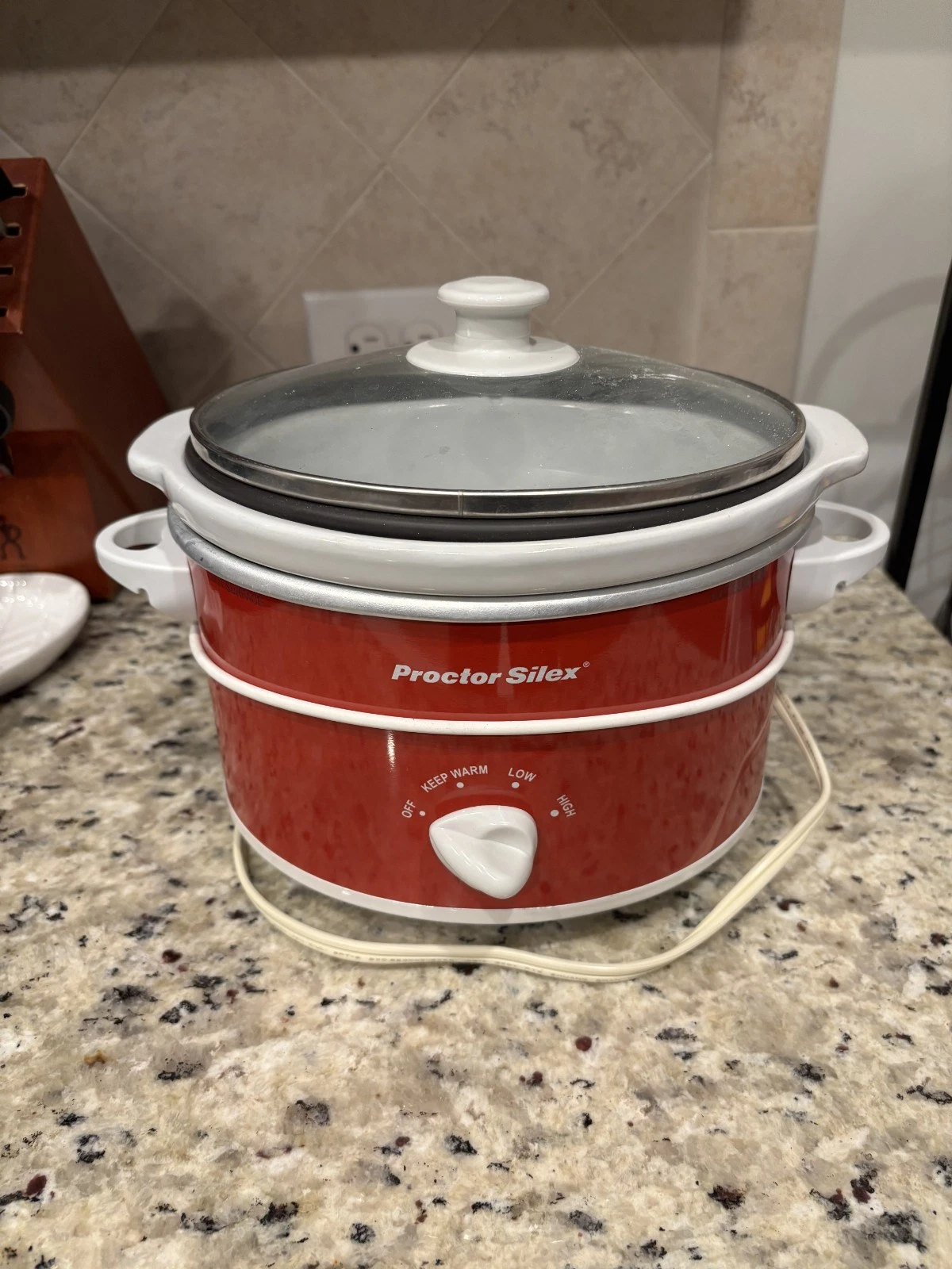 Hamilton Beach Proctor Silex Personal Slow Cooker Red Compact Crockpot Type SC20