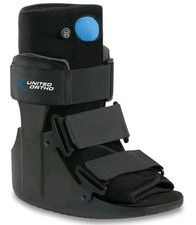 United Ortho Short Air Cam Walker Fracture Boot, Large, Black New USA1411X