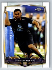 Scott Crichton 2014 Topps Chrome #176 Minnesota Vikings Refractor RC See Photos