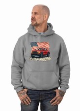 Ford Ranger Raptor 4x4 Patriotic Flag Design Grey Hoodie Sweatshirt NEW