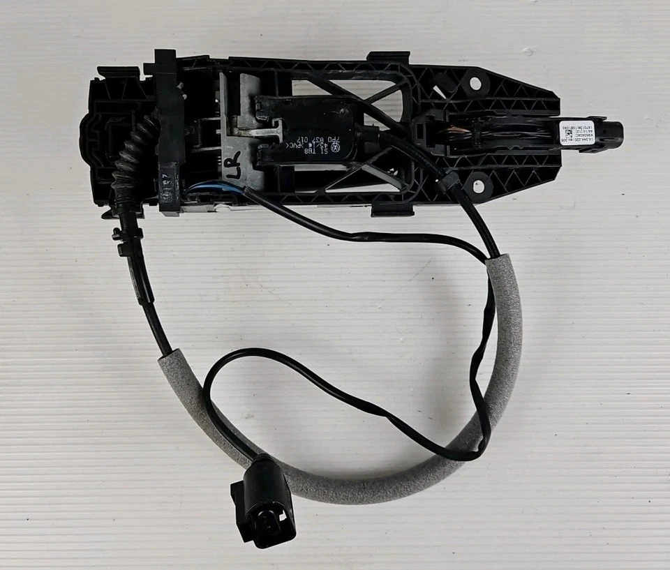 Manija de puerta exterior trasera izquierda para Porsche Cayenne 958 11-18 negra OEM Foto 3 de 4