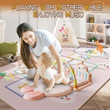 Baby Play Mat Fitness Stand Piano Activity 0-18 Months Sensory Toys