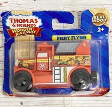 NEW 2014 Thomas Friends Fiery Flynn Fire Truck Train Engine Wooden Railway