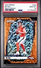 2024 Panini Prizm Football Bo Nix #309 Orange Disco RC PSA 10 Broncos Rookie SP