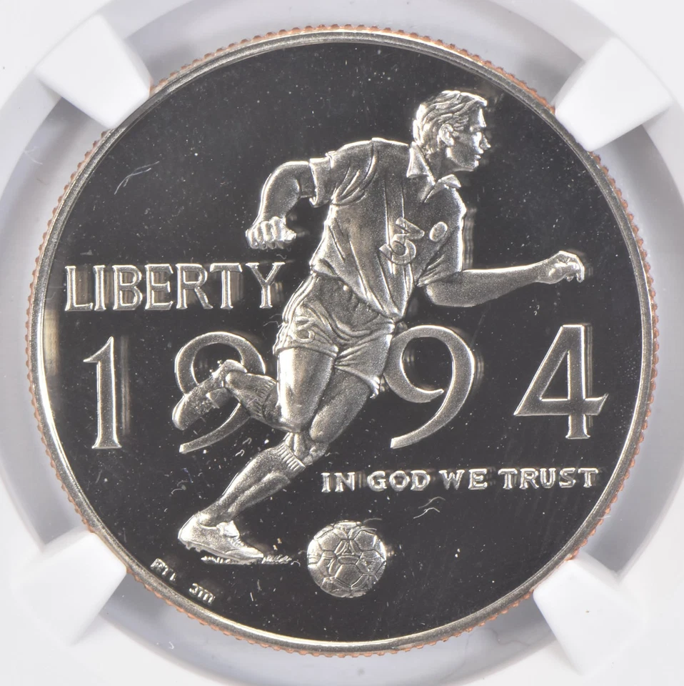 1994-P World Cup Soccer Commemorative Half Dollar PF70 UCam NGC *9617 - Image 3 of 4