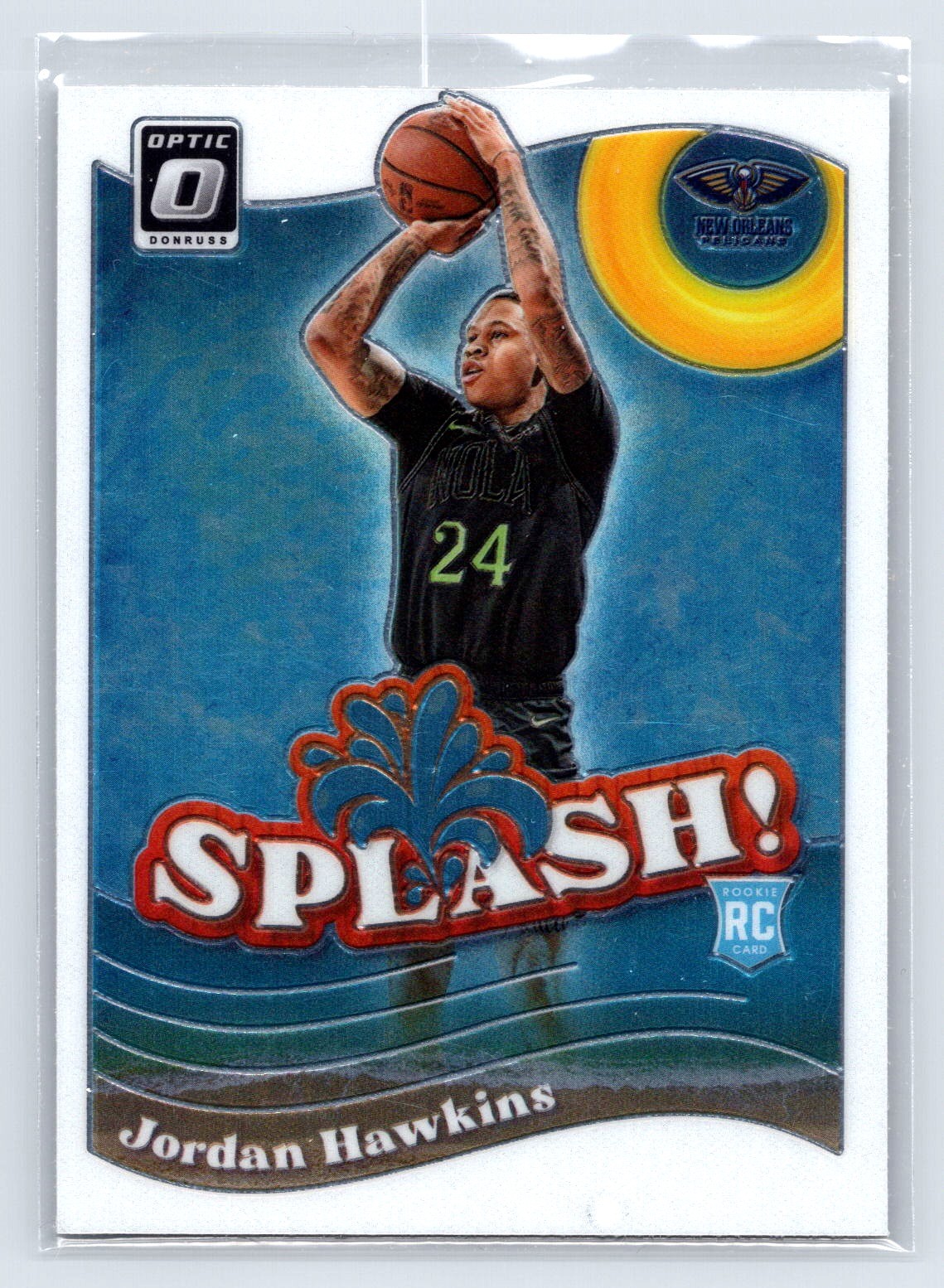 2023-24 Donruss Optic #10 Jordan Hawkins Splash New Orleans Pelicans RC