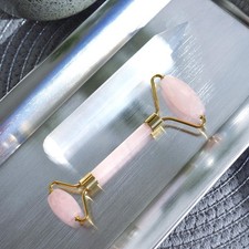 Beauty-Set: Rosenquarz-Roller & Selenit-Stab
