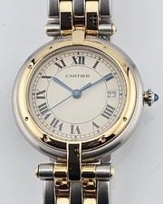 Cartier Panthere Vendome Medium 29mm Two-Row Watch 18K Gold & Steel ref:183964