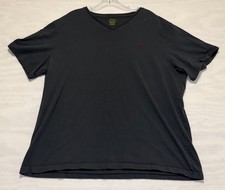 Polo Ralph Lauren Mens XXL Black V Neck T Shirt Red Pony Logo Classic Fit