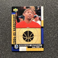 2004-05 UD Hardcourt JASON TERRY #HCM-JT Materials JERSEY - BASKETBALL CARD