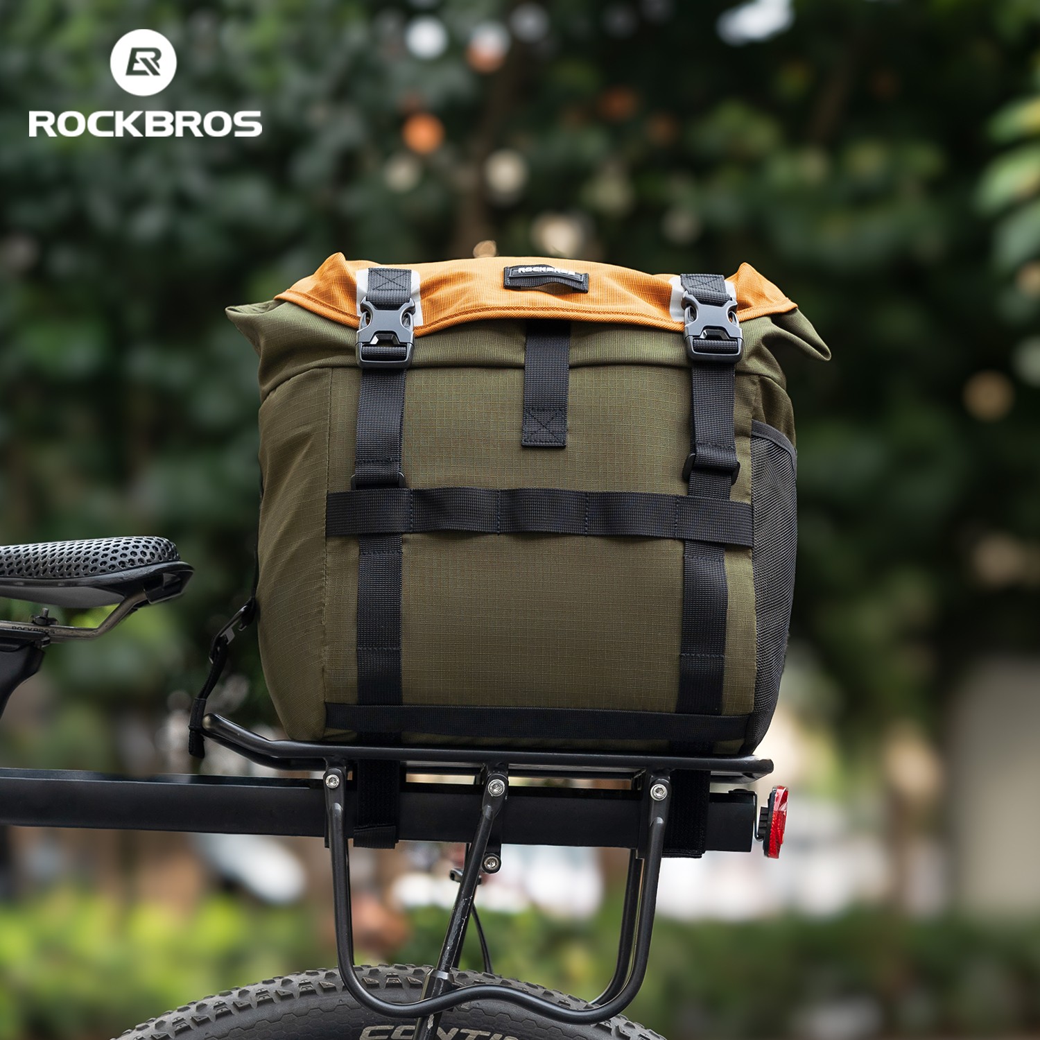 ROCKBROS Road/Gravel Bike Rack Bag Bicycle Front Bag Shoulder Bag24L Waterproof