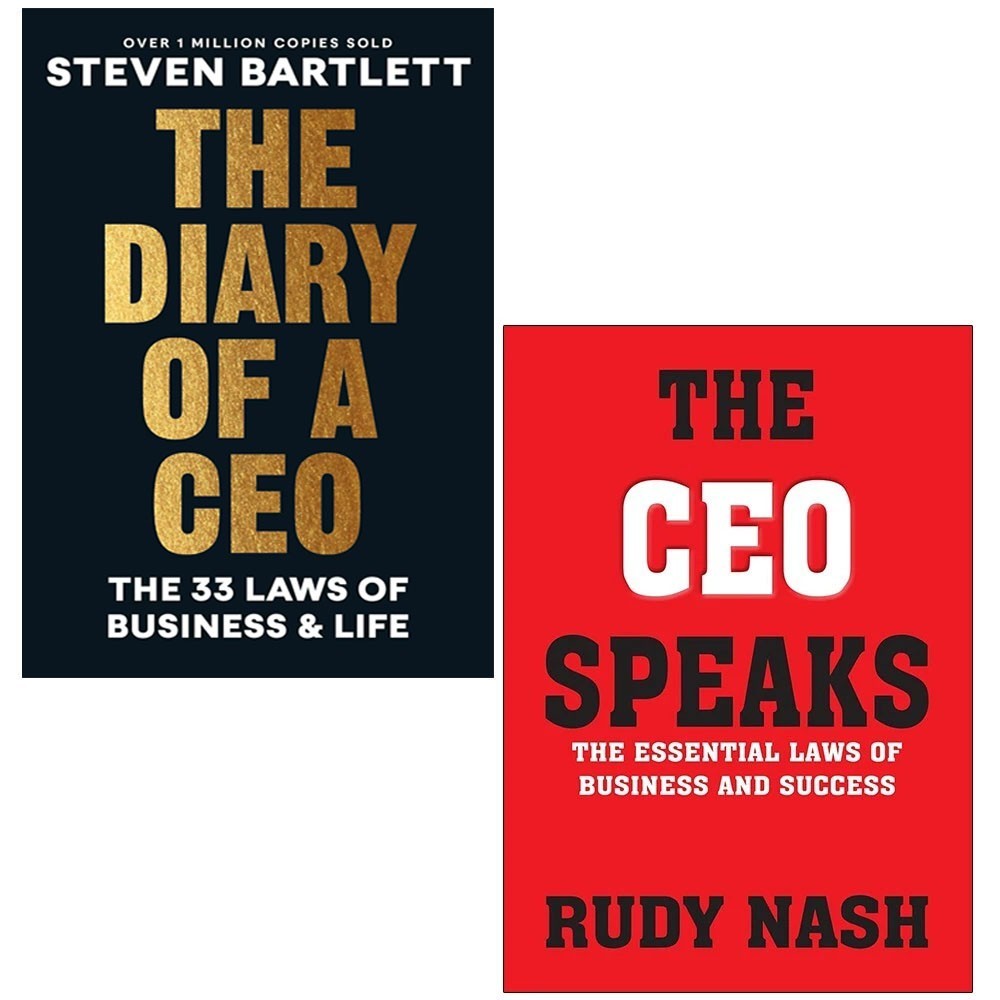 Diary of a CEO Steven Bartlett , CEO Speaks Rudy Rudy Nash 2 Books Set