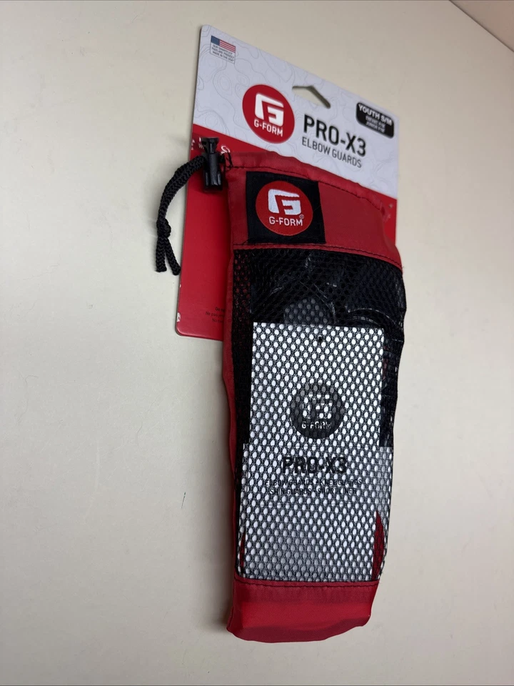 New G-Form Pro X Elbow Pads (Pair) Black/Red, Youth S/M, Cycling & Biking - Image 2 of 4
