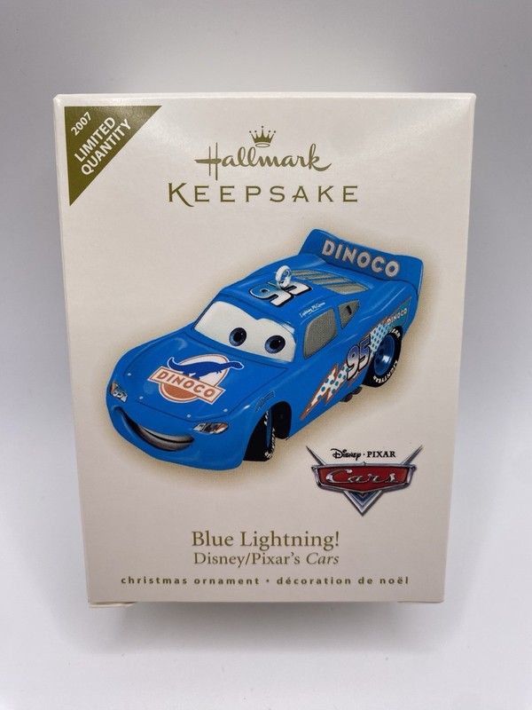 Hallmark Keepsake 2007 BLUE LIGHTNING! Disney/Pixar's Cars Limited-NEW-READ