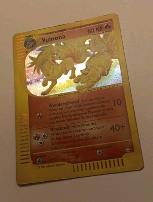Ninetales H19/H32 (Vulnona) Aquapolis Holo Rare German E-Reader