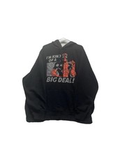 Marvel Deadpool black pullover graphic hoodie with  I'm Kind of a Big Deal " XL