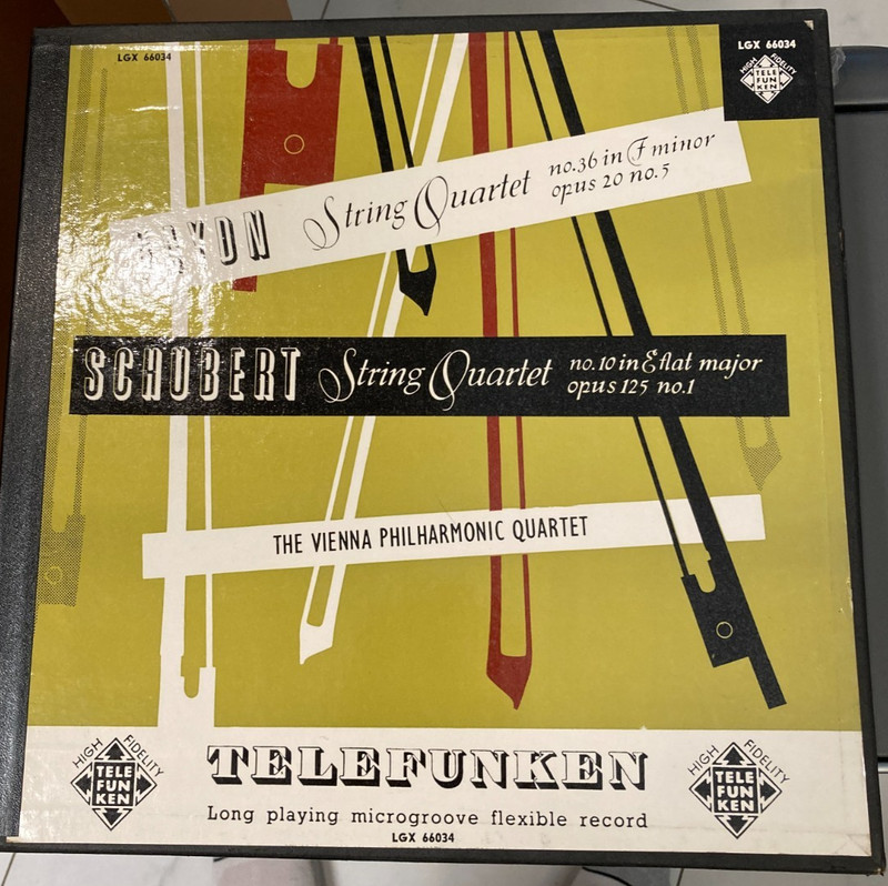 HAYDN SCHUBERT String Quartets The Vienna Philharmonic Quartet TELEFUNKEN MONO