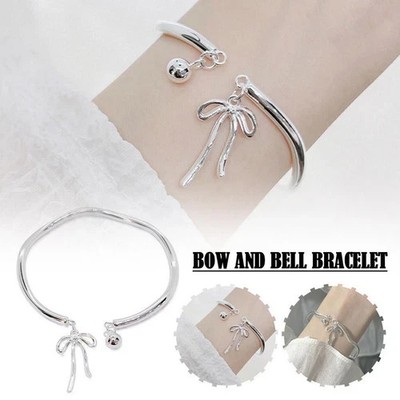 Armband Schleife Knoten Glocke verstellbar Armband Schleife Bettelkette Geschenkset I1 B9J2